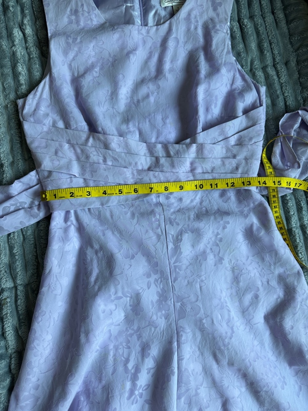 Coldwater Creek Sleeveless Lavender Floral A-Line tea midi Dress - Picture 7 of 8